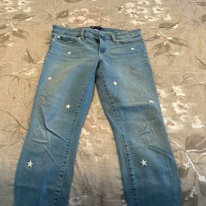 Gap jeans with silver stars, in good condition